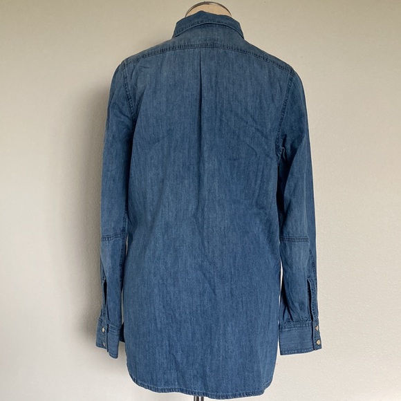 J.Jill, classic denim pearl snap, 100% cotton, XS - Picture 7 of 15